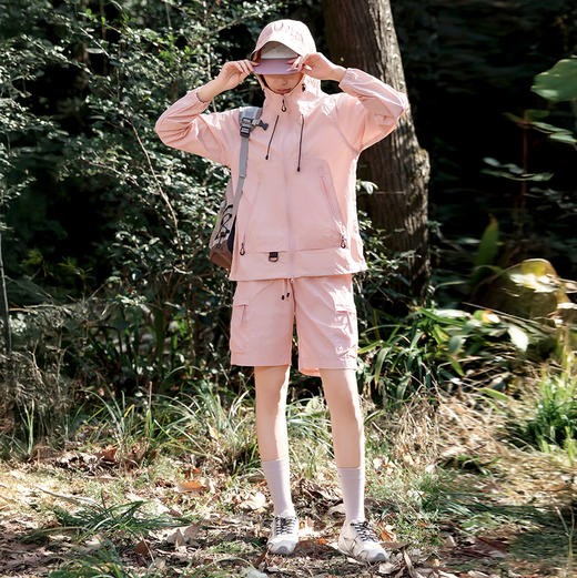 BHOVKEM 情侣款休闲速干防晒套装 防晒外套/防晒长裤/防晒短裤 轻薄有型 春夏两穿 商品图7