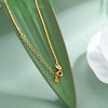 子佩集【繁花相扣】S925银套链【DZ04371】镀金平安扣和田玉古法银项链2510 商品缩略图6