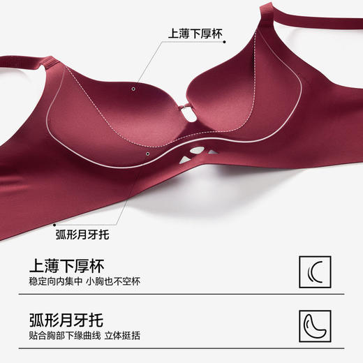草本初色内衣女小胸聚拢新款提拉隐形无痕收副乳防下垂透气文胸罩 商品图4