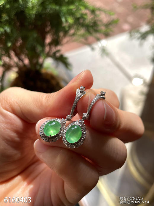 6160403，蛋面耳坠。具体价格微信咨询 商品图3