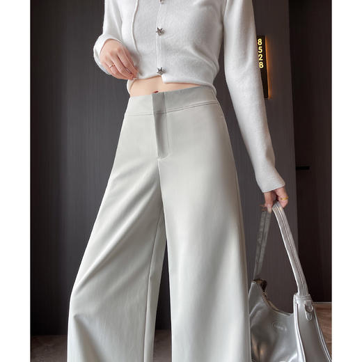 「高腰阔腿超模裤」显瘦阔腿 隐形拉链 视觉拉长腰线 轻薄舒适百搭 商品图8