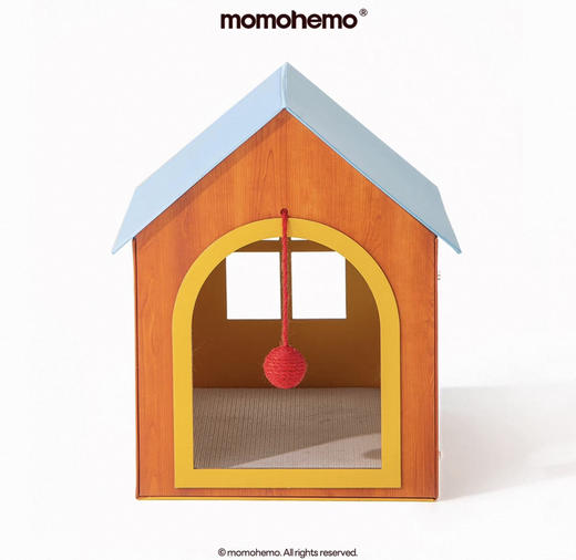 momohemo 蓝色橘色猫房子猫窝 商品图1