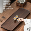 文意茶盘/乌檀木+铜/家用茶盘极简平面茶托高档客厅茶室实木排水小泡茶台 商品缩略图1