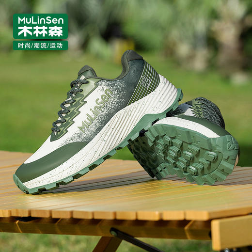 【木林森运动户外潮流运动鞋SHW851136】口碑爆款，贾卡网鞋面，透气包裹双兼顾，防滑耐磨大底，男女同款潮流吸睛设计 商品图8