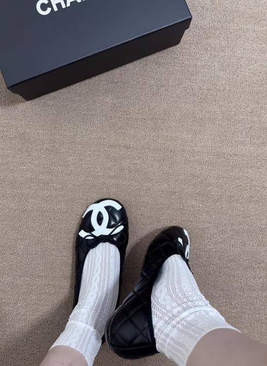 香奈儿 升级版康鹏系列一字带玛丽珍平底鞋芭蕾鞋 商品图6