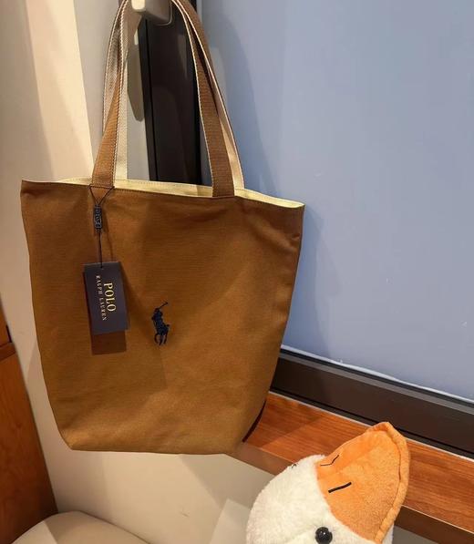 Polo经典小马刺绣帆布双面托特包 商品图3