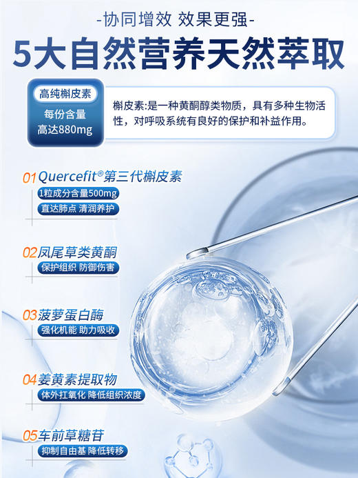 GreenNaturalPure槲皮素肺部护理复合片30片 商品图3