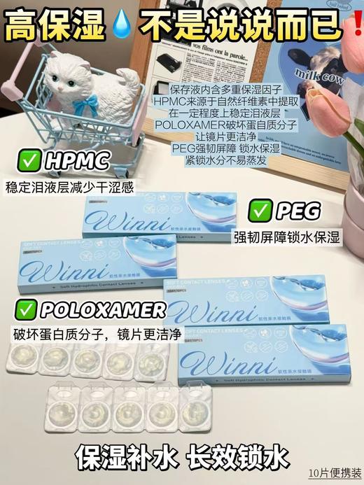 WINNI日抛防蓝光透明片一盒三十片 商品图4