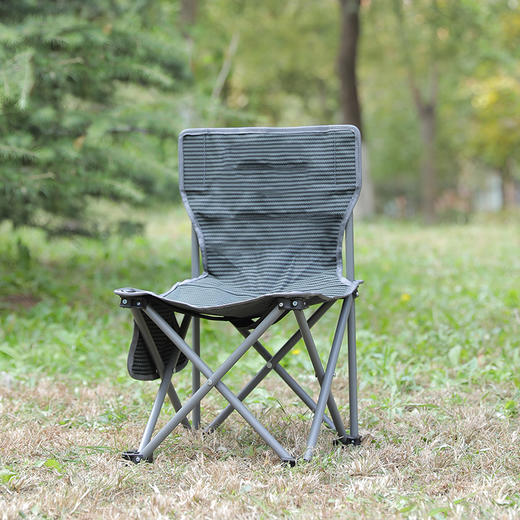 自营（北京董礼）-汉乐美途休闲椅HL0201 36*36*52CM 黑灰 商品图0