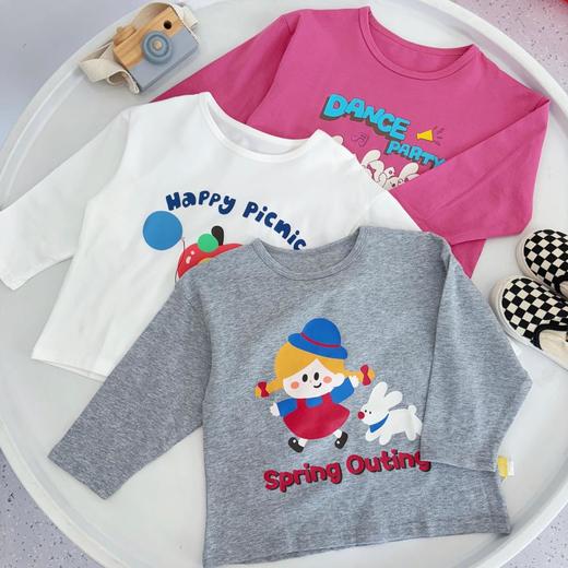 【69.9/3件-春款T恤合集】嘟嘟家宝宝T恤秋季儿童长袖男童卡通上衣女童打底衫★ 商品图12