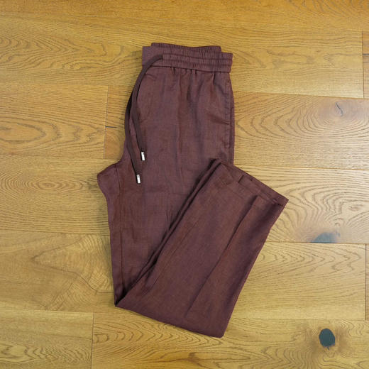 【3月20日 周末秒杀 直接调价 下单即可】Loro Piana LP 诺悠翩雅 高端雨露麻 亚麻 男士休闲裤 商品图4