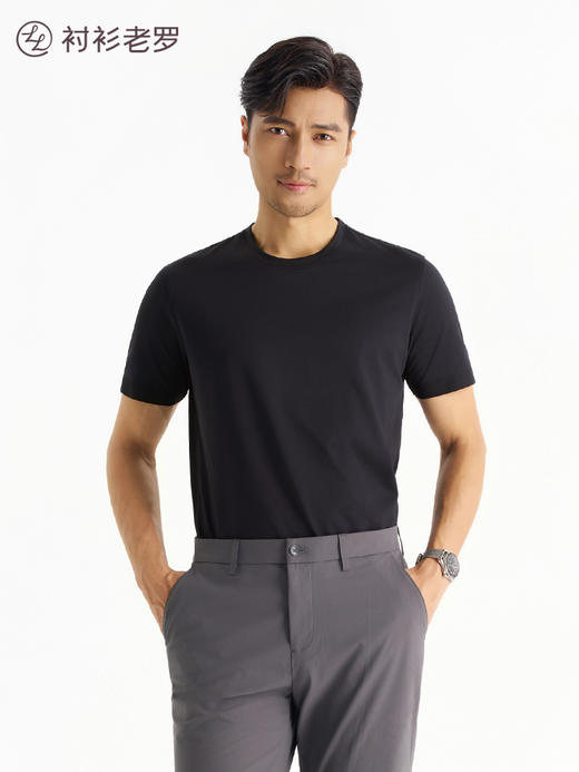 【遮肚T】2026年夏季新款柔感速干针织罗纹短袖T恤265S1T906S【T】3 商品图0