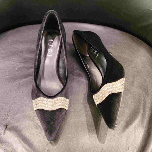 LFGJ X0801丝绒时尚小猫跟 商品图3