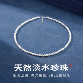 精选天然淡水珍珠项链简约轻奢高级感节日礼物