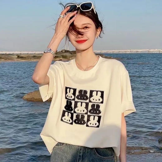 【99元3件任选，单拍不发】伊泺杉韩式纯棉短袖T恤（加购3件，下单自动满减）｜纯棉透气，多款可选 商品图6