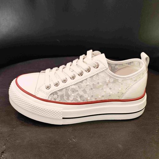 LFGJ 16517时尚蕾丝亮片板鞋 商品图1