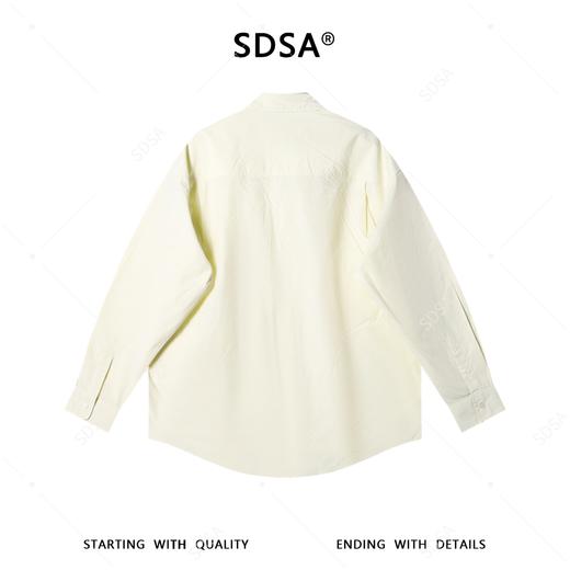 SDSA男装2026新款高贵轻奢韩系简约纯色长袖衬衫百搭宽松休闲衬衣 商品图4