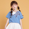 笛莎/Deesha 松饼熊2026年夏季新款童装女童时尚学院风海军领短袖T恤 商品缩略图2