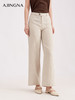 【商场同款】阿菁娜春季新款静奢风高腰阔腿裤天然亚麻透气抑菌廓形舒展高级松弛A31C110023 商品缩略图1