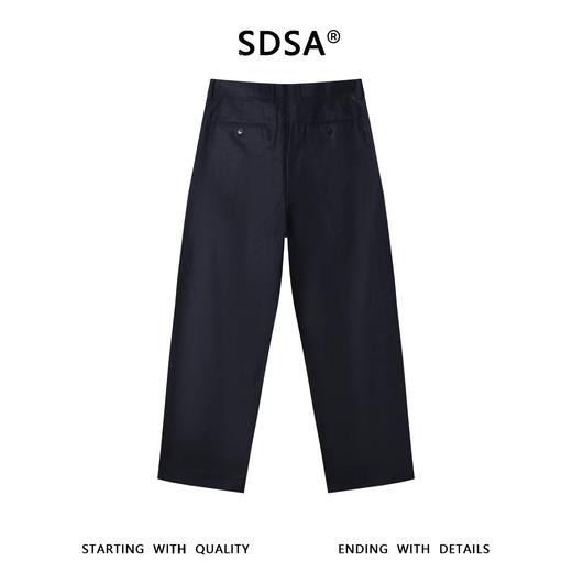 SDSA男装2026新款高贵轻奢简约纯色老钱麻棉褶皱休闲裤百搭时尚 商品图4