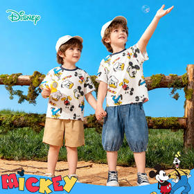 迪士尼夏季男童冰感短袖T恤ZD2FS026
