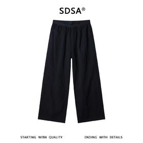 SDSA男装2026新款高贵轻奢慵懒风纯色垂感休闲裤百搭时尚裤子