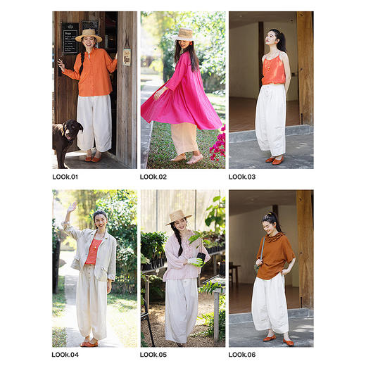 绽放114朵/贵族花苞裤*亚麻棉设计感宽松卷边立体捏褶休闲长裤女 商品图3