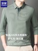 罗蒙长袖POLO衫男士2026春季新款华夫格弹力免烫商务休闲翻领T恤 商品缩略图2