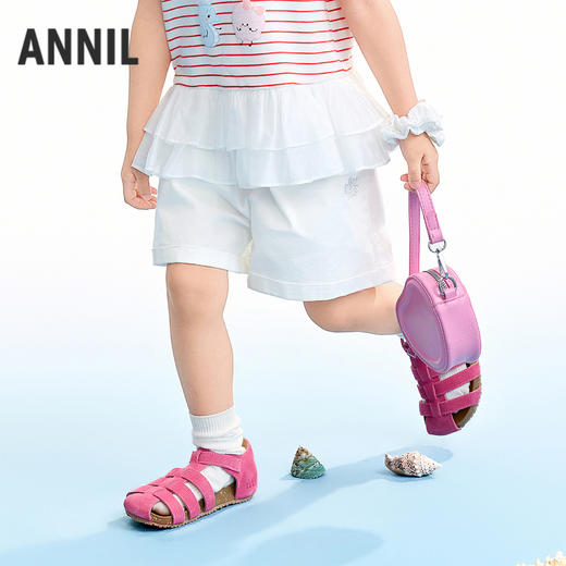 【实体店同款】女童梭织短裤夏季新款安奈儿童装XG626253 商品图0
