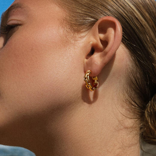 Ancient Rome古罗马时期 | 罗马链条耳环（金银2色） 商品图2