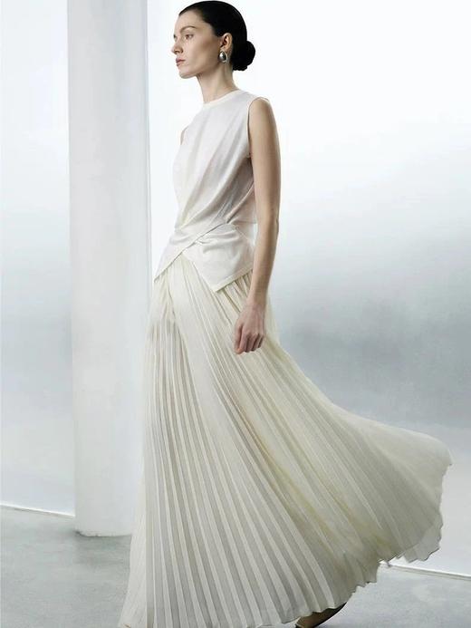 老米优品🎈3-7天！度假风重工仙女百褶裙《珍珠雪纺百褶半身长裙》大牌平替，丝滑垂感，立体压褶，品质巨好~~ C12260112 商品图6