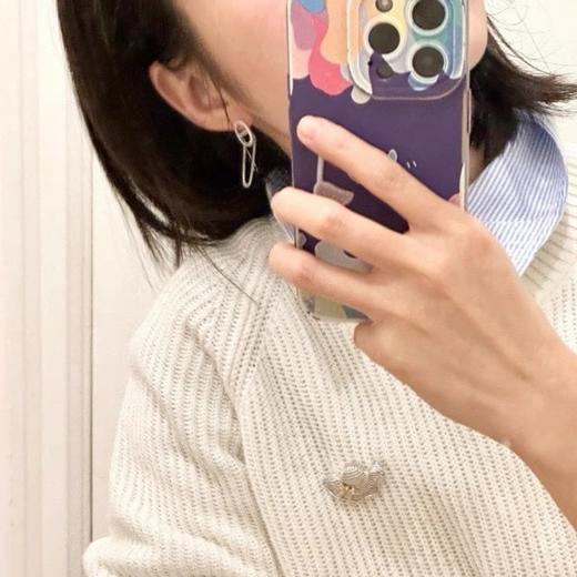 超闪耀！可拆卸猪鼻子满钻耳钉耳环 商品图4