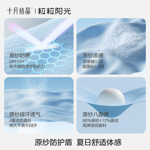粒粒阳光儿童防晒衣防紫外线冰感面料夏日户外透气轻薄款 商品图1