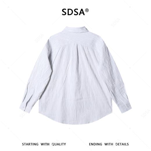 SDSA男装2026新款高贵轻奢韩系时尚褶皱舒适长袖衬衫百搭休闲上衣 商品图4