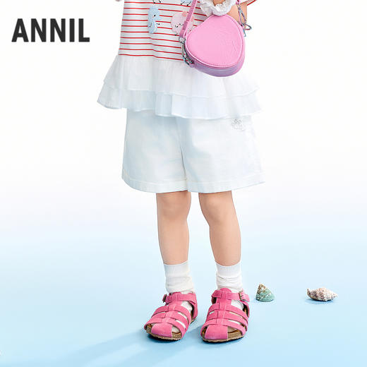 【实体店同款】女童梭织短裤夏季新款安奈儿童装XG626253 商品图1