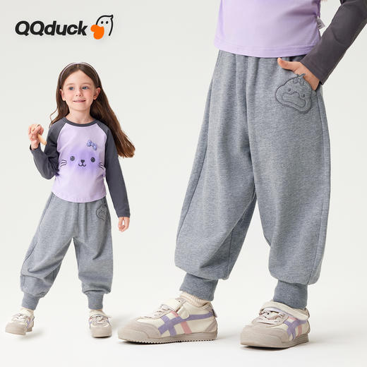 【10A抑菌 100%棉】【90-130】【可可鸭】女童春秋束脚卫裤 商品图5