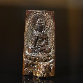 BC.LT3.18-6   正区文莱沉水（大势至菩萨） ，6.96g