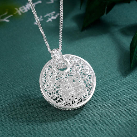 子佩集S990银莲花套链【WBHHDZ-6】珐琅彩花丝项链2509 商品图1