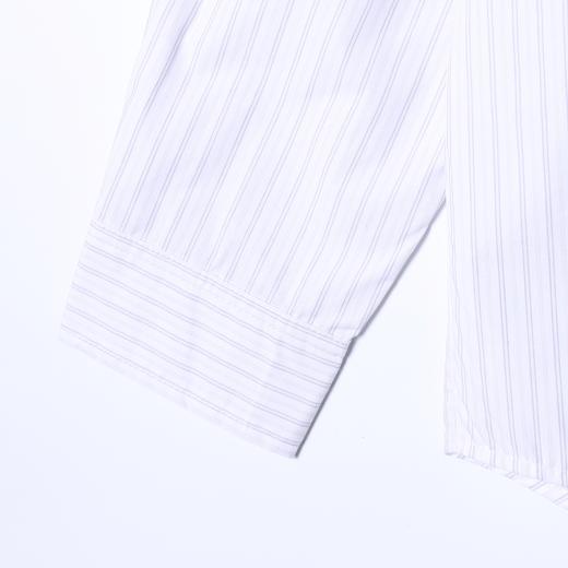 SDSA男装2026新款高贵轻奢韩版简约长袖衬衫竖纹披肩设计百搭衬衣 商品图3