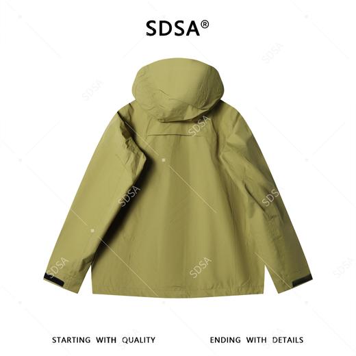 SDSA男装2026新款高贵轻奢时尚机能风拉链立领连帽夹克冲锋衣百搭 商品图4