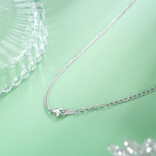 子佩集【翠意繁花】S925银套链【PM2235-XF】培育宝石祖母绿水滴2510 商品图5