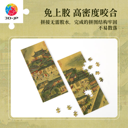 1152片 屏风拼图 QB1011 仇英-清明上河图 商品图3
