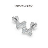 Forever·永恒之环系列 ShiningHouse培育] 18k金钻石耳饰 专利特切星运钻人工真钻人造钻石K金耳饰时尚钻石耳饰耳钉【此商品不支持7天无理由退货退款】30分和60分预计3日发货 商品缩略图1