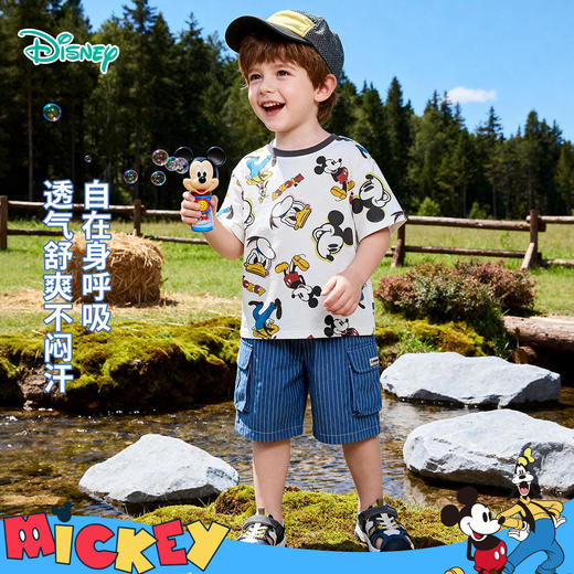 迪士尼夏季男童冰感短袖T恤ZD2FS026 商品图3
