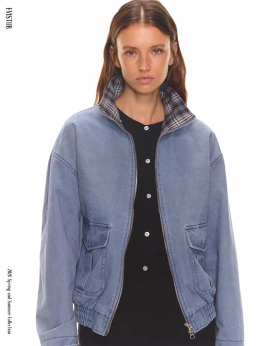 Evistub girls/E-6CWT1916/90S复古回溯做旧工装夹克 商品图2