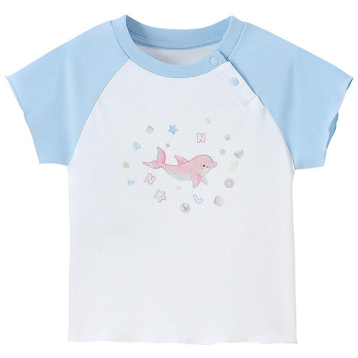 【实体店同款】女童圆领短袖上衣夏季新款安奈儿童装XG621193 商品图7