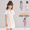 笛莎/Deesha 松饼熊2026年夏季新款童装女童时尚学院风POLO领针织连衣裙 商品缩略图0