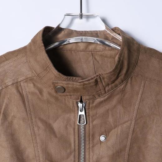 SDSA男装2026新款高贵轻奢韩系简约纯色立领褶皱夹克外套百搭休闲 商品图1