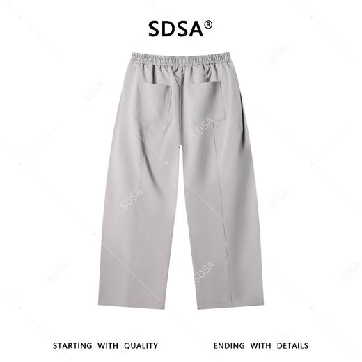 SDSA男装2026新款高贵轻奢韩版简约纯色垂感阔腿休闲裤百搭舒适 商品图4