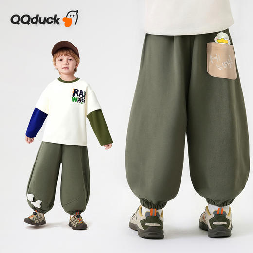 【10A抑菌 100%棉】【90-130】【可可鸭】男童春秋束脚卫裤 商品图7